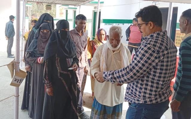 54.65 percent voters elected the government of their respective villages