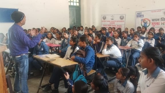 Girls were made aware about menstrual hygiene