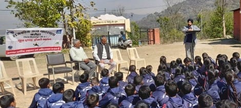 Gave information about leadership development and law to the students of Baroha School