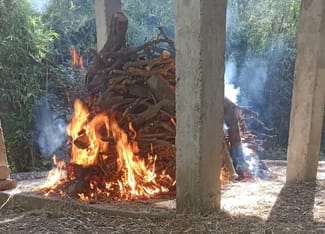 Five year old son burnt his mother, mourning in Kolka