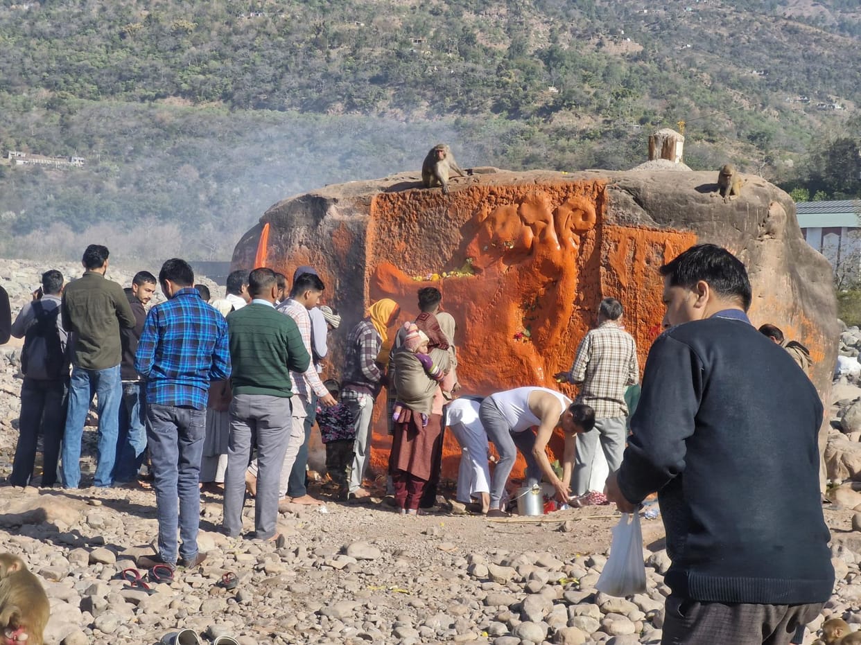 pilgrims Reached shri Hanuman Dham in Bilawar