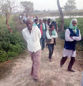 The bodies of the innocent brother and sister were buried on the banks of a pond in the village