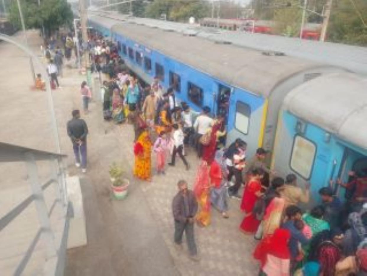 Two passenger trains cancelled, passengers kept creating ruckus at the station