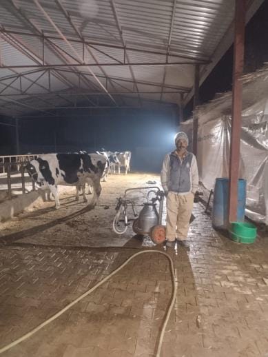 Started milk business with two animals, now running dairy