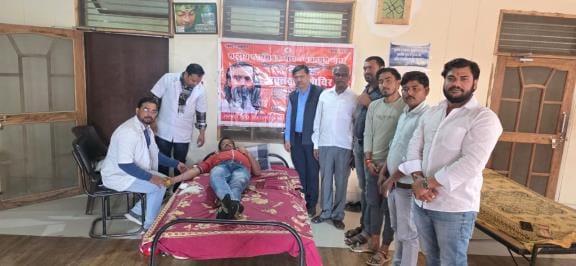 18 great donors donated blood in the camp