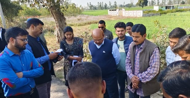 Chief Engineer checked the quality of Dhanaraghat road