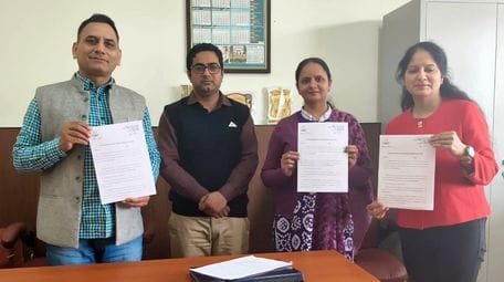An agreement was signed between CRSU and Government College to increase the level of education