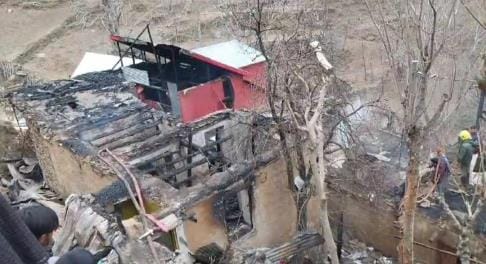 Seven residential houses destroyed by fire in Chambalwas of Banihal