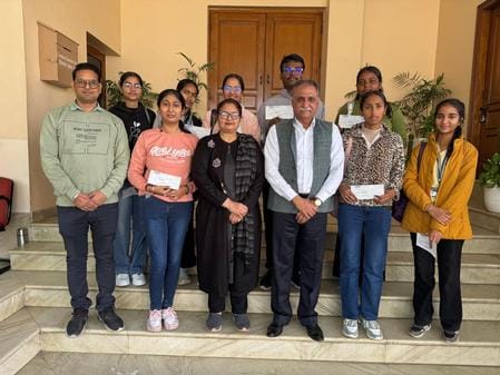 Scholarship given to meritorious girl students