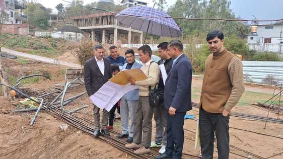 Technical Education Minister took stock of the construction work of Skill Development Center