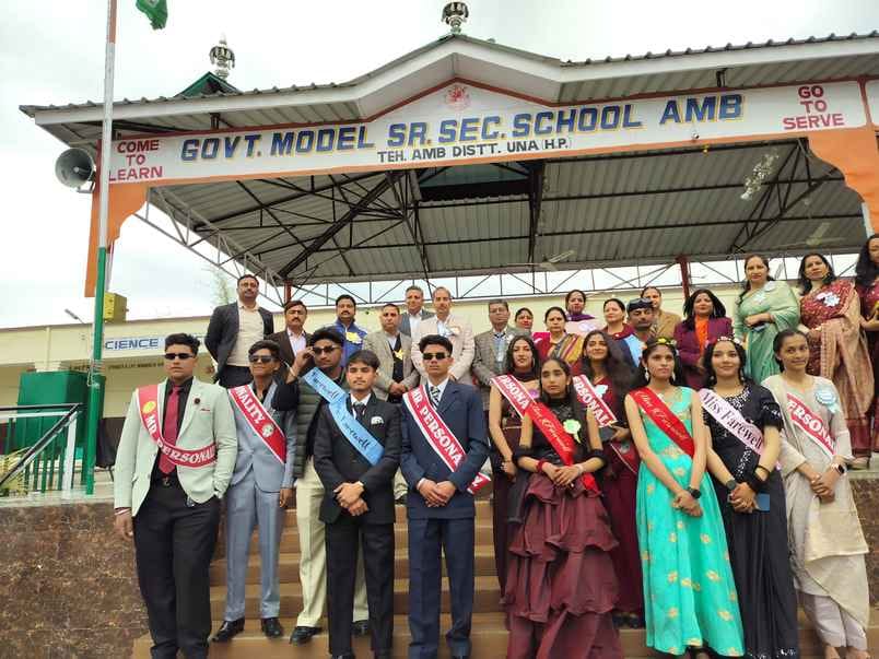 Sarita and Ayush were crowned Miss and Mr. Farewell