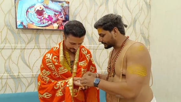Ujjain News: Actor Darshan Kumar prayed to Mahakal for the success of web series Ashram-3