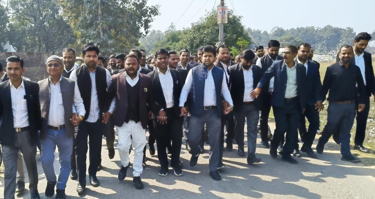 A procession was taken out against the amendment in the Advocates Act