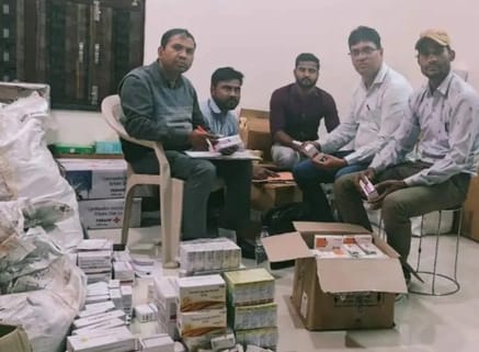 Baran News Illegal drugs were being operated without license in Chhabra drugs worth two lakhs seized
