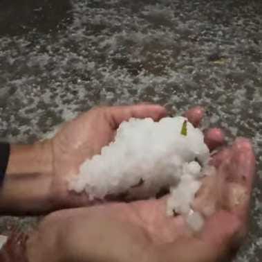 Weather changed, hailstorm along with rain