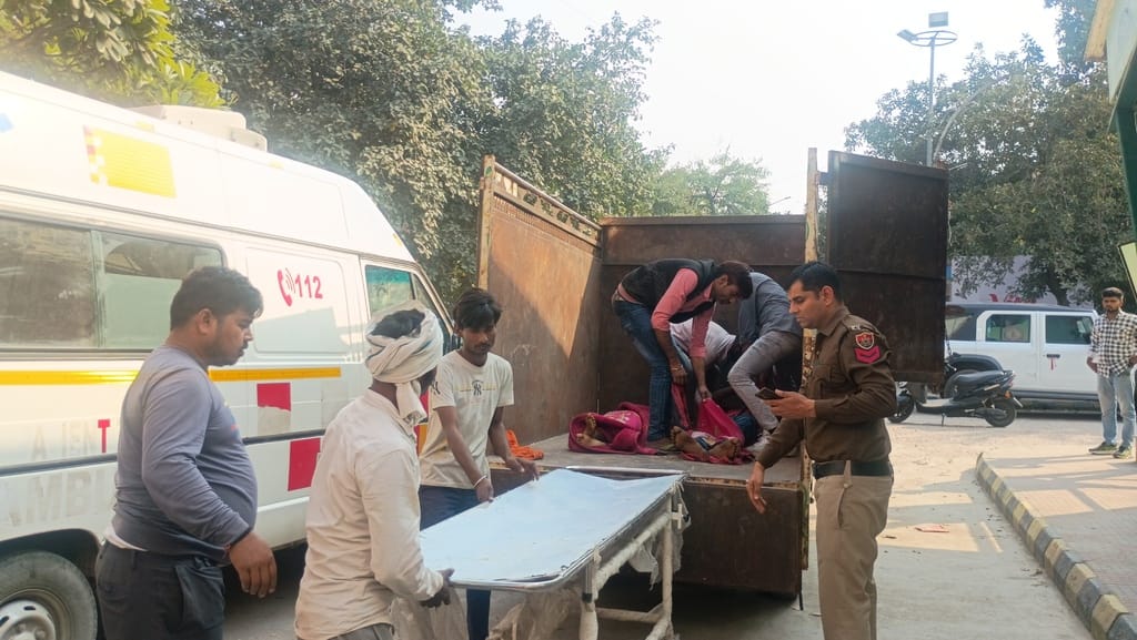 The bodies of a young man and a woman were found hanging from a noose in different rooms under suspicious circumstances