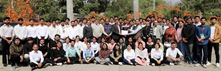101 students of GJU selected in international company Infosys