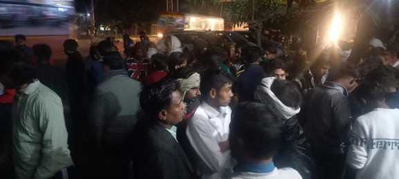 In village Dhamrawali, the Pradhan's party stopped the marriage procession of a youth