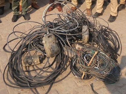 The energy corporation team raided and caught electricity theft