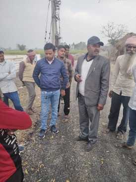 Defects found on the road, construction work stopped