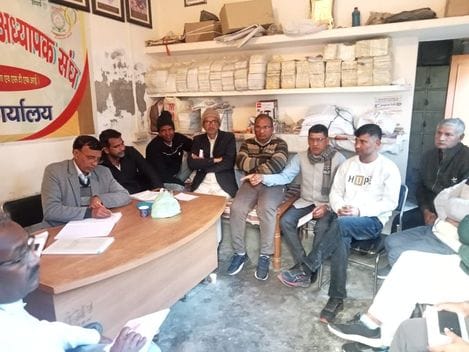 Haryana School Teachers Association district level meeting on 25th