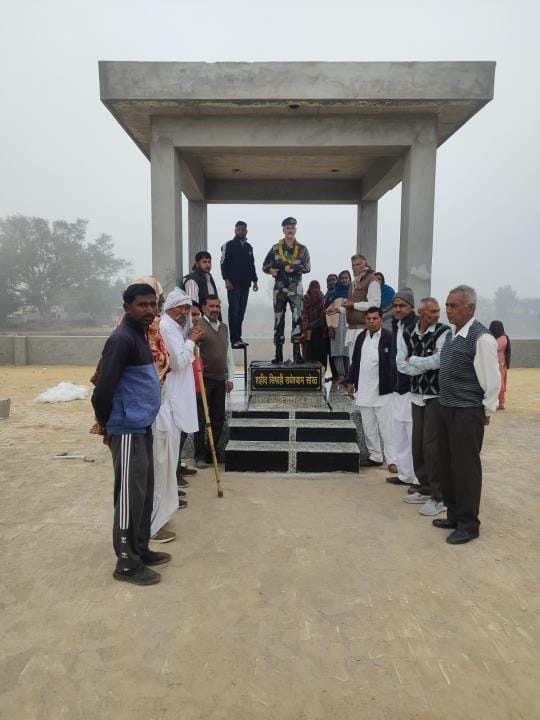 New statue of martyr Radheshyam Sorath installed