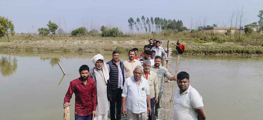 Authority secretary reached Nirmana to inspect the pond