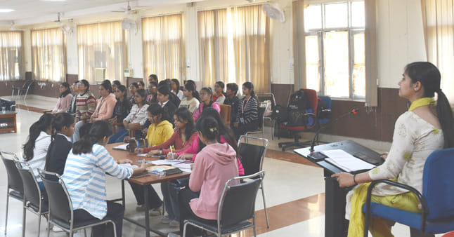 Students practiced for the Youth Parliament program