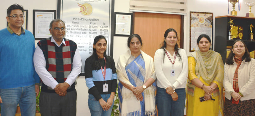 Merit and aspiration of women's university selected in placement drive