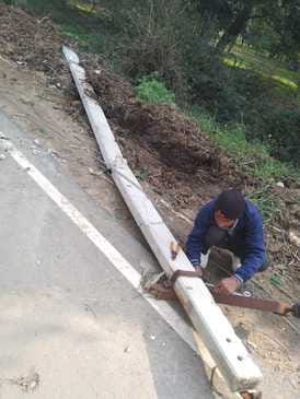 43 pillars broken due to storm, power cut in many villages