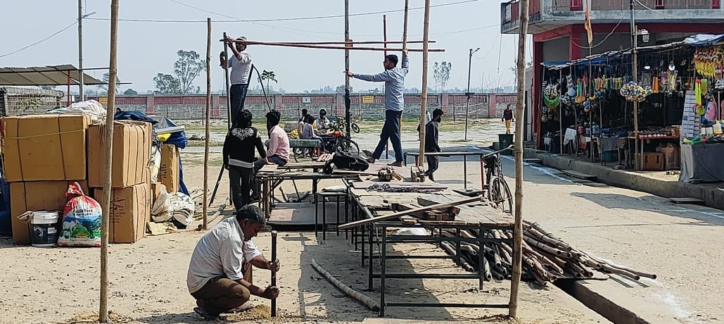 Decoration of Puramahadev temple started, barricading work completed