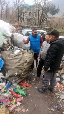 Allegation of occupying government land by dumping junk