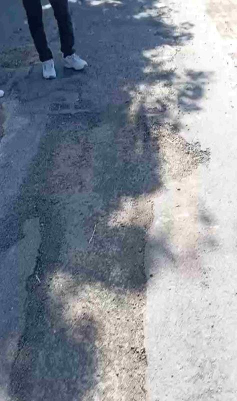 Dailatpur-Khedar road construction uprooted due to whitewash of corruption even before its completion, seventh case of corruption in 4 months in PWD Minister's home district