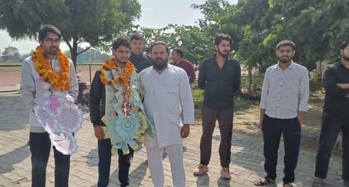 National Para Championship: Vikas Chauhan welcomed after returning from Chennai after winning gold medal