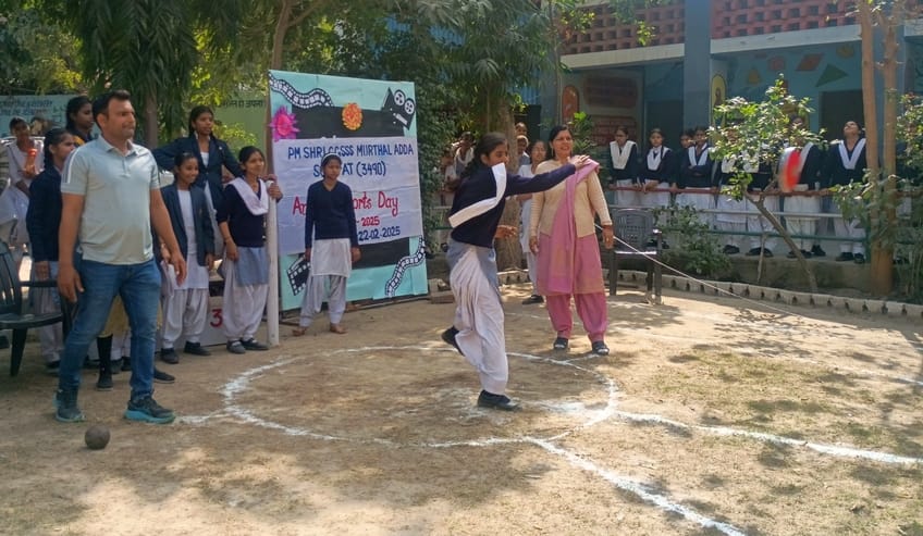 Aaradhya did long jump, Gungun tops in shot put