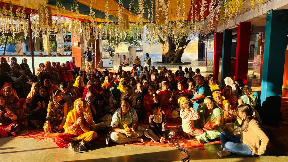 Sung auspicious songs in the engagement of Lord Bholenath, turmeric will be applied today