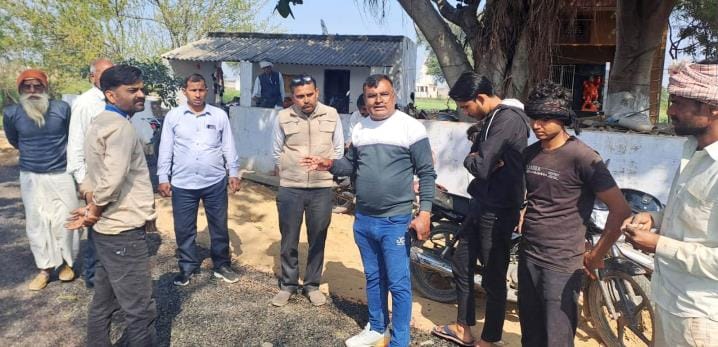 Accused of not building quality road, villagers protested