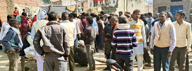After postmortem, both the bodies reached the village, causing chaos