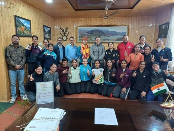 Handball event gold medalist Jagriti welcomed