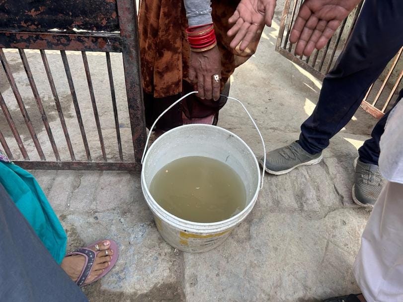 Contaminated drinking water is being supplied for 15 days, people are falling ill