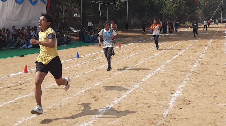 Got first place in 400 meter race competition