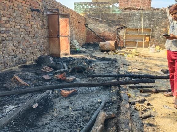 Anarchists set fire to the shed