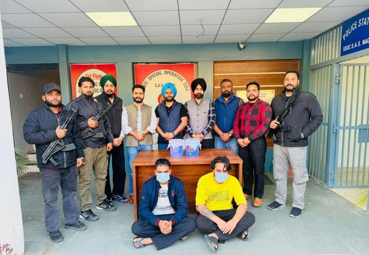 Two henchmen of Babbar Khalsa gang who came to Mohali for target killing arrested with weapons