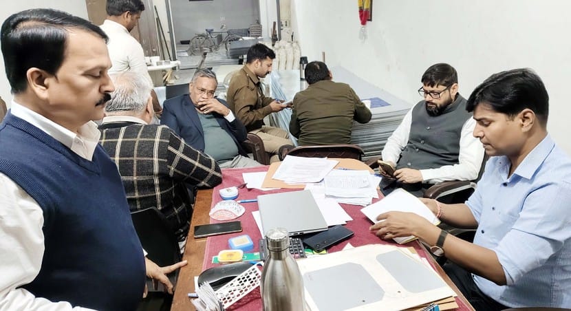 GST team raids iron merchant's shop