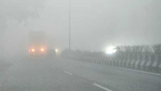 After a month fog knocked again, visibility was 50 meters