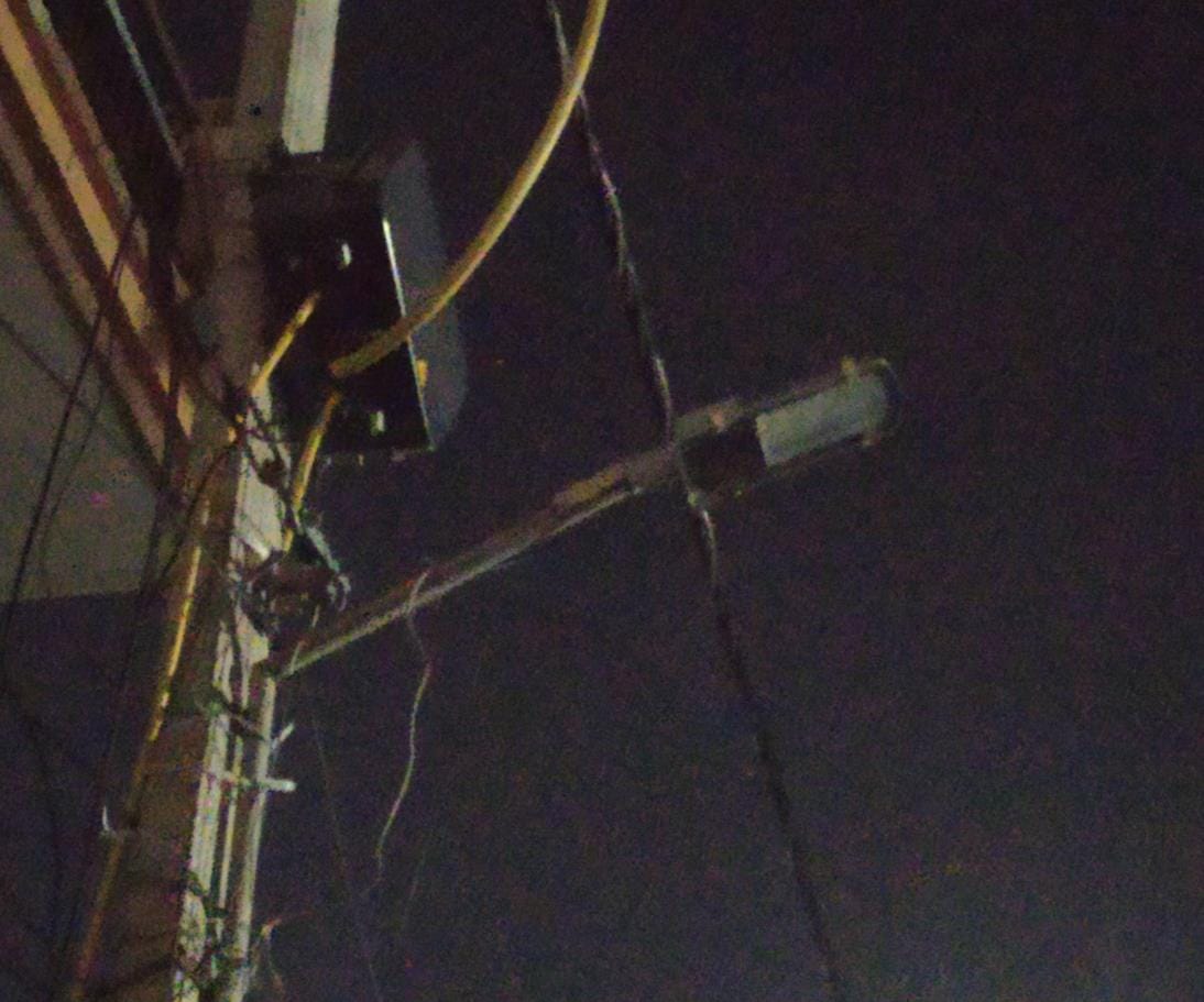 The damaged street lights in ward number 12 of the city should be repaired.