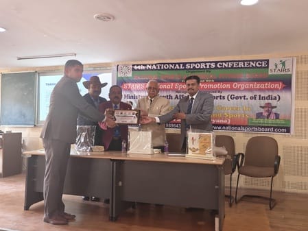 Coach Sajjan Sharma honored in Panipat