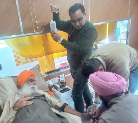 After nine days, drip treatment of Jagjit Singh Dallewal has been started again