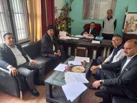 After counting of ballot papers, the work of stamping is completed