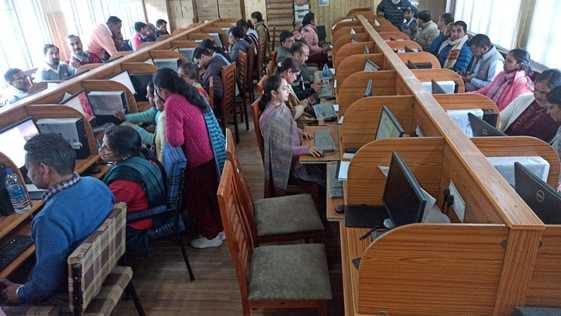 Teacher taking training in photo, video editing, MS Office